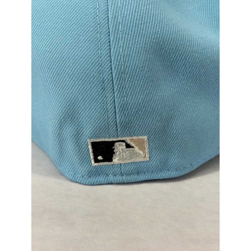 Houston Astros New Era 59FIFTY Hat Mens Light Blue 50th Anniversary 7 3/8 NWOT